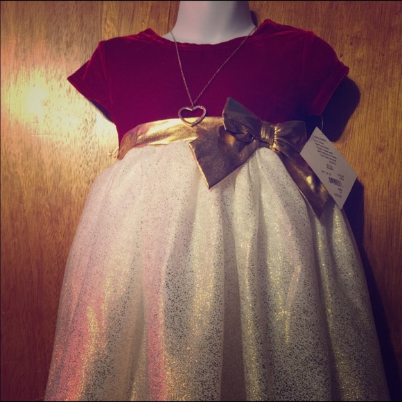 Blueberi Boulevard Other - NWT- Blueberi blvd: Red and gold children’s dress